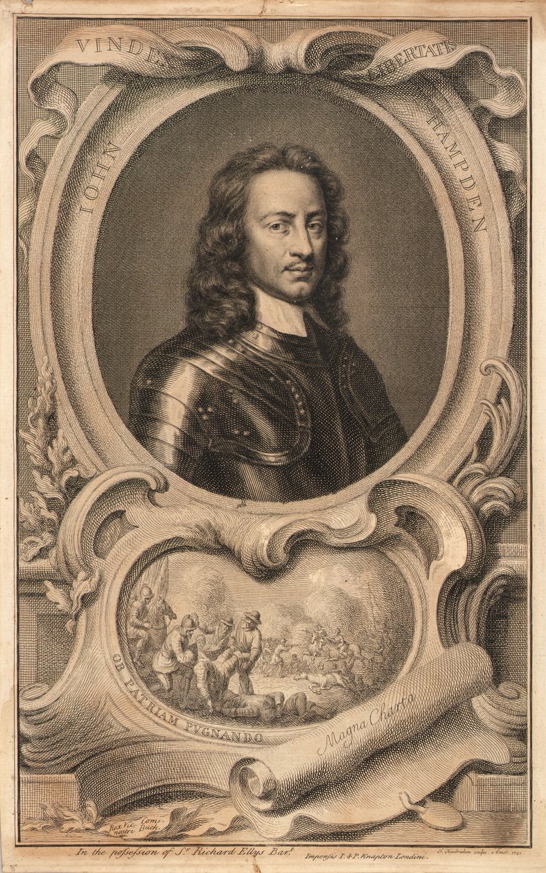 John Hampden av Jacobus Houbraken