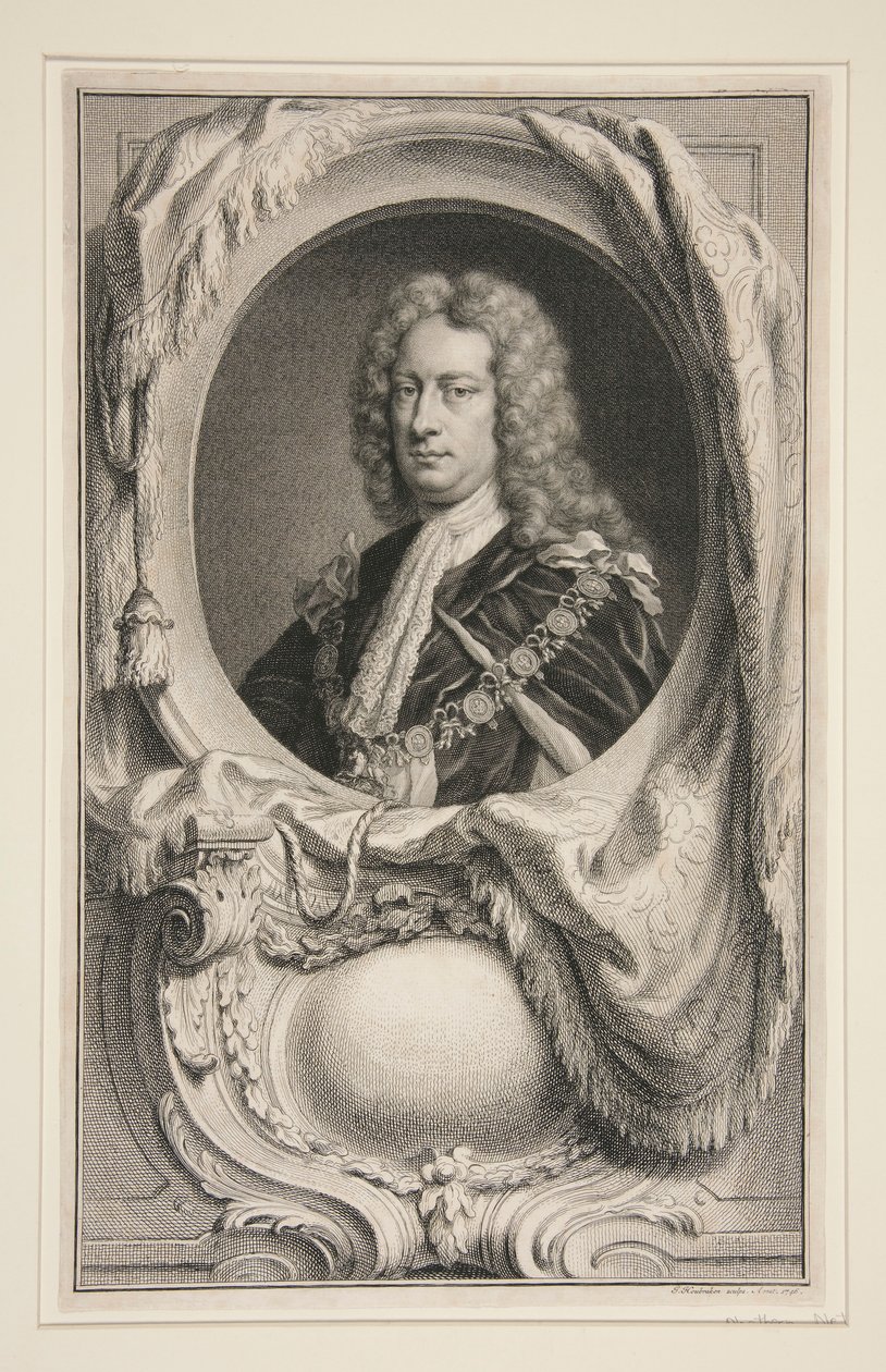 Porträtt av Jacobus Houbraken