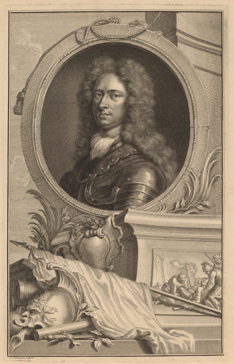 Porträtt av en gentleman av Jacobus Houbraken
