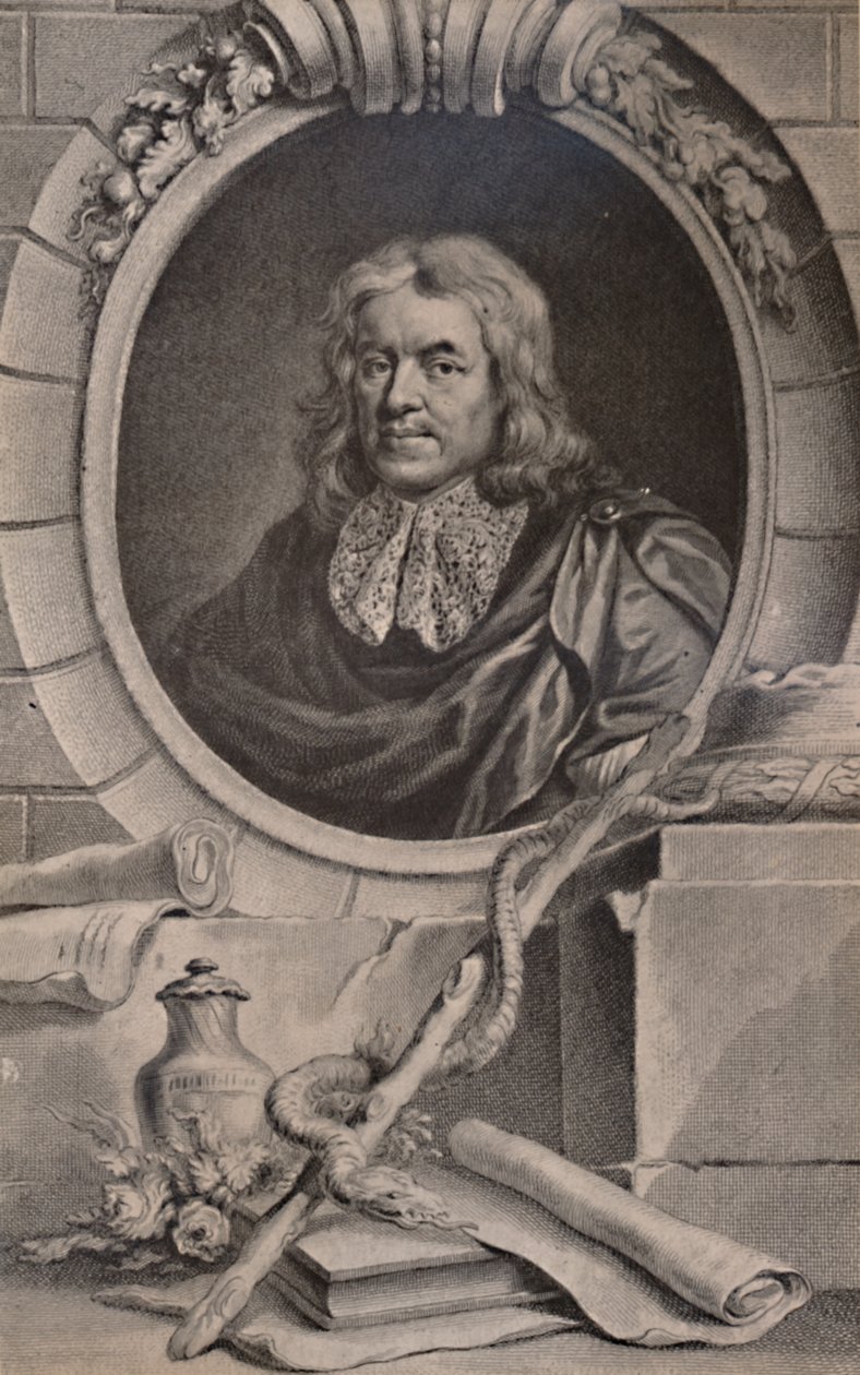 Thomas Sydenham, engelsk läkare, c1747 1894 av Jacobus Houbraken