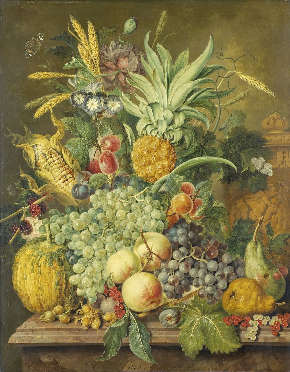 Stilleben med frukt av Jacobus Linthorst