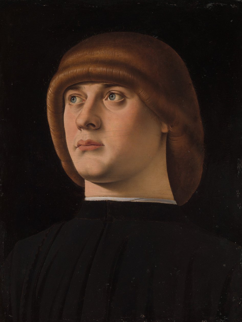 Porträtt av en ung man, 1480-talet. av Jacometto Veneziano