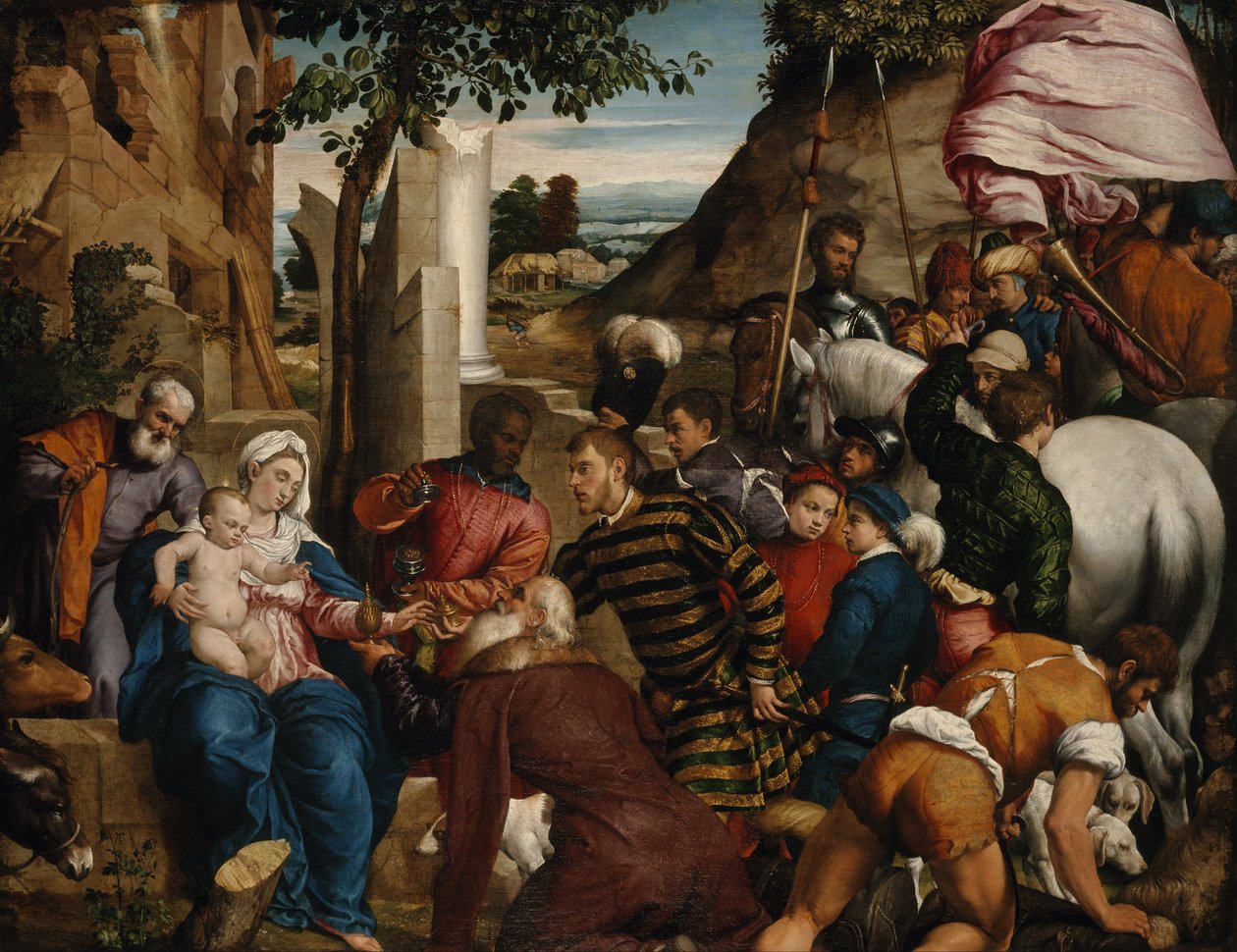 Kungarnas tillbedjan av Jacopo Bassano