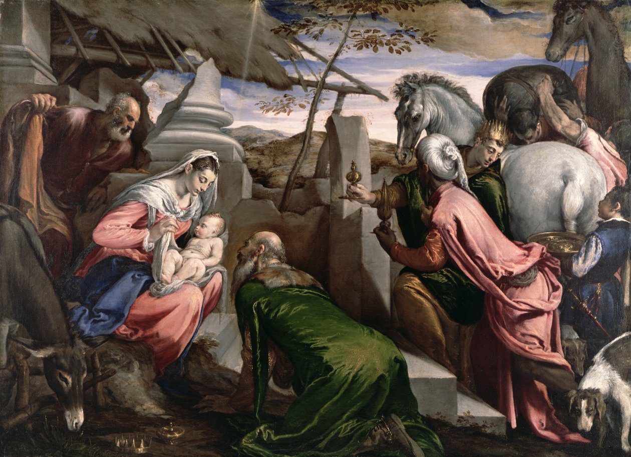 The Adoration of the Magi, c.1568 av Jacopo Bassano