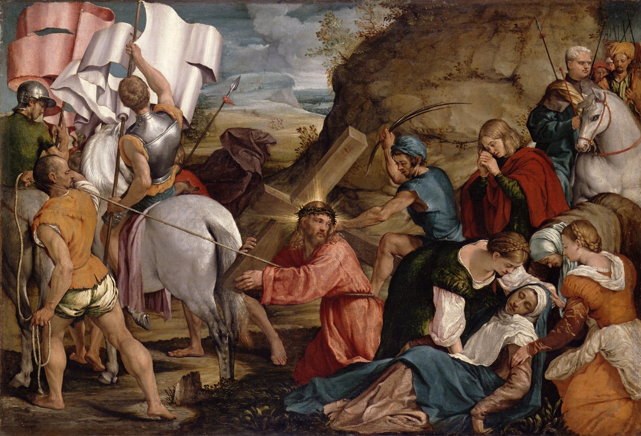 The Journey to Calvary, ca 1540, av Jacopo Bassano