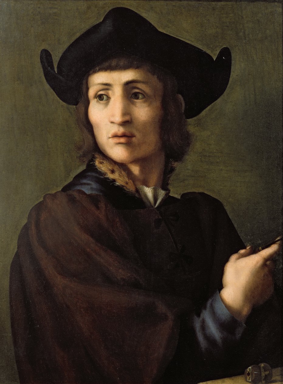 Porträtt av en guldsmed av Jacopo Pontormo