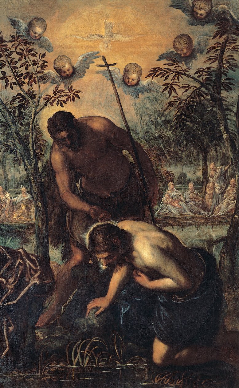 Baptism of Christ av Jacopo Robusti Tintoretto