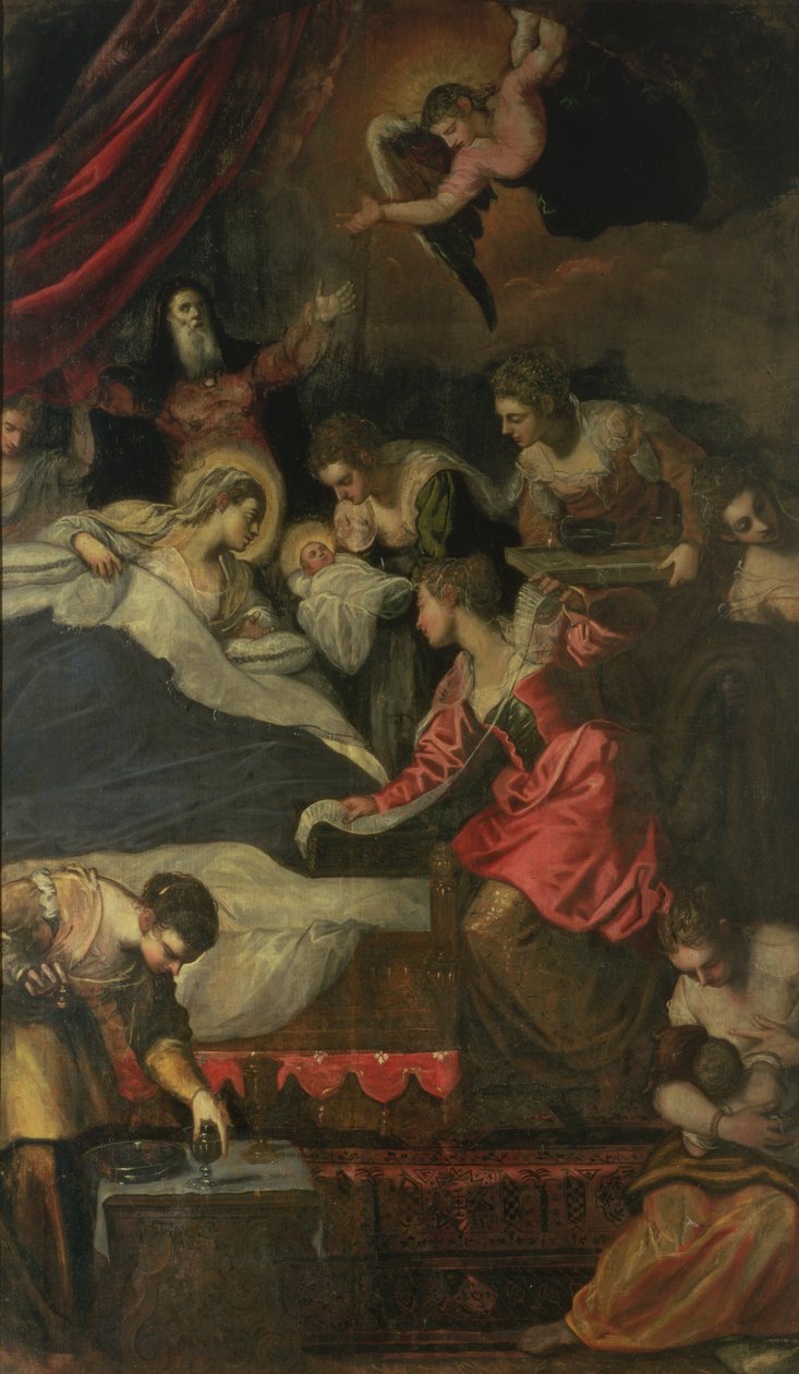 Jungfruns födelse av Jacopo Robusti Tintoretto