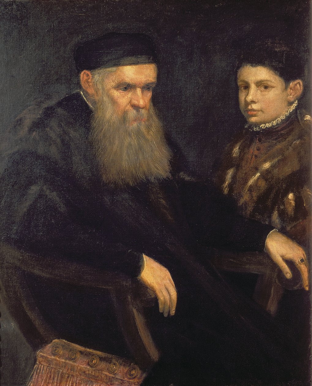 Gammal man och hans tjänare, 1565 av Jacopo Robusti Tintoretto