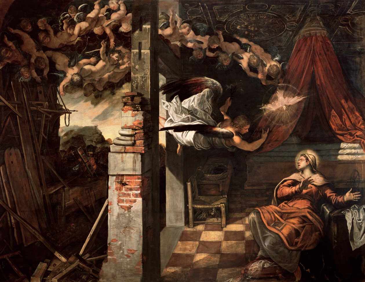 Bebådelsen av Jacopo Robusti Tintoretto