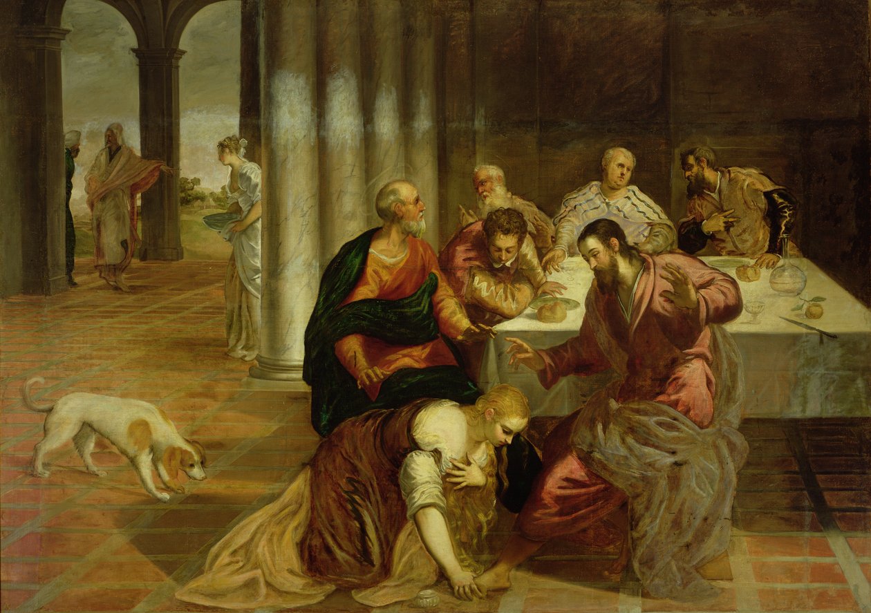 Maria Magdalenas omvändelse, 1546-7 av Jacopo Robusti Tintoretto