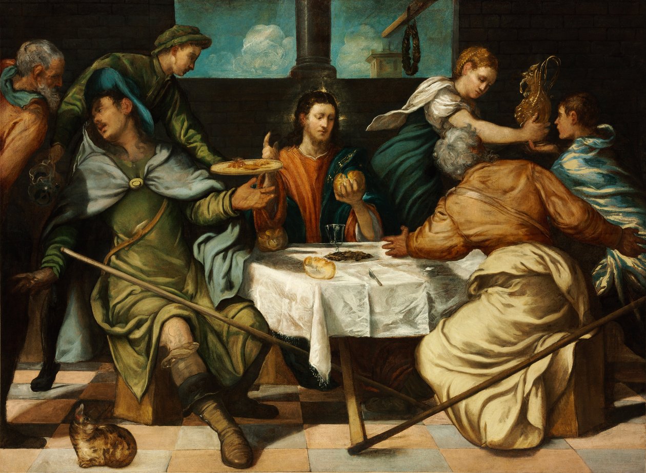 The Supper at Emmaus av Jacopo Robusti Tintoretto