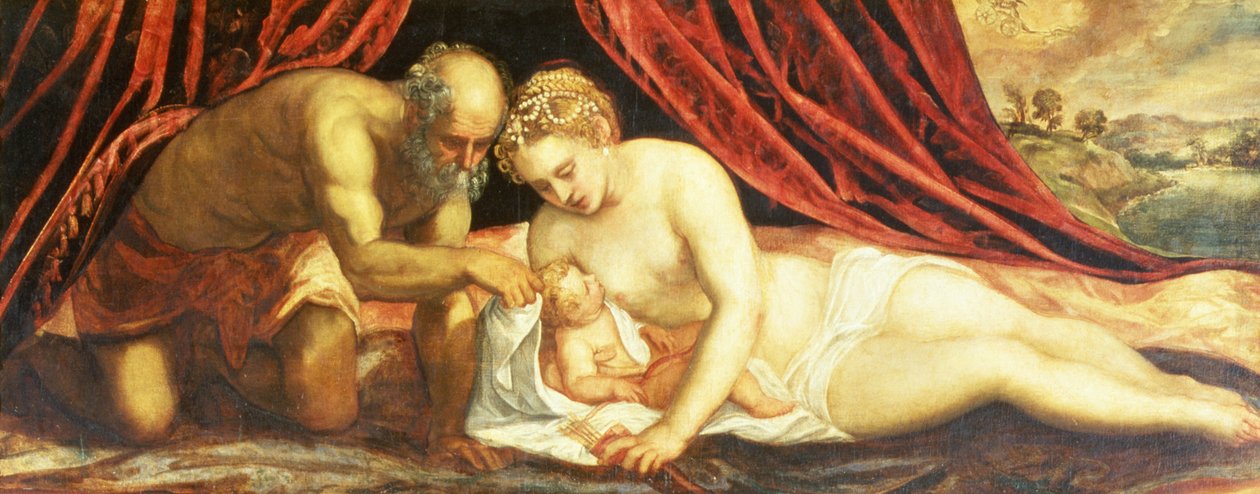 Venus, Vulcan och Amor av Jacopo Robusti Tintoretto