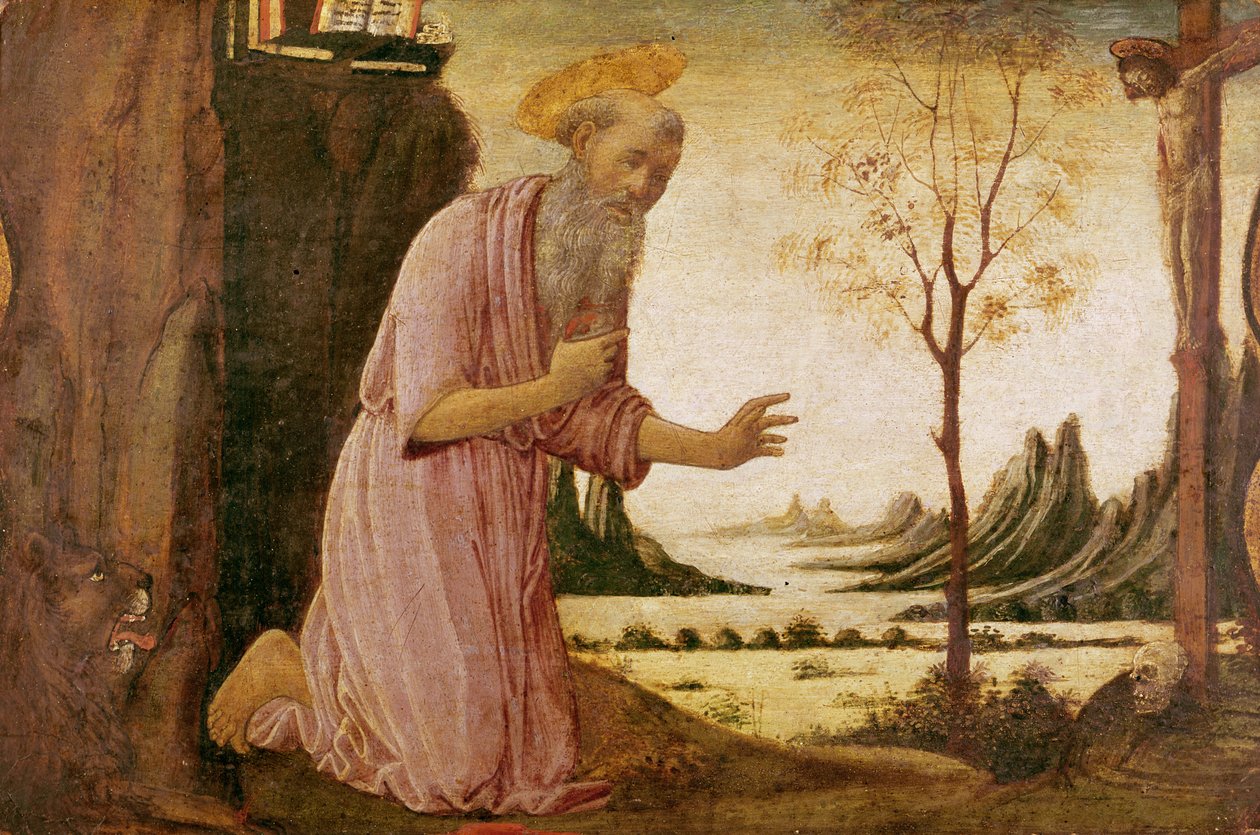 St. Jerome av Jacopo del Sellaio