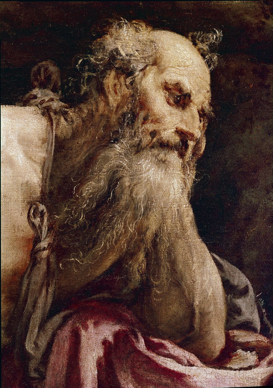 Sankt Hieronymus i meditation av Jacopo Bassano