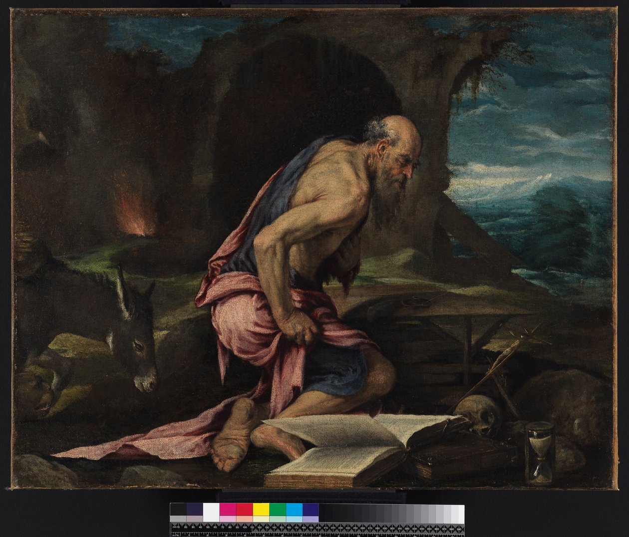 St Hieronymus i vildmarken, 1562 av Jacopo Bassano