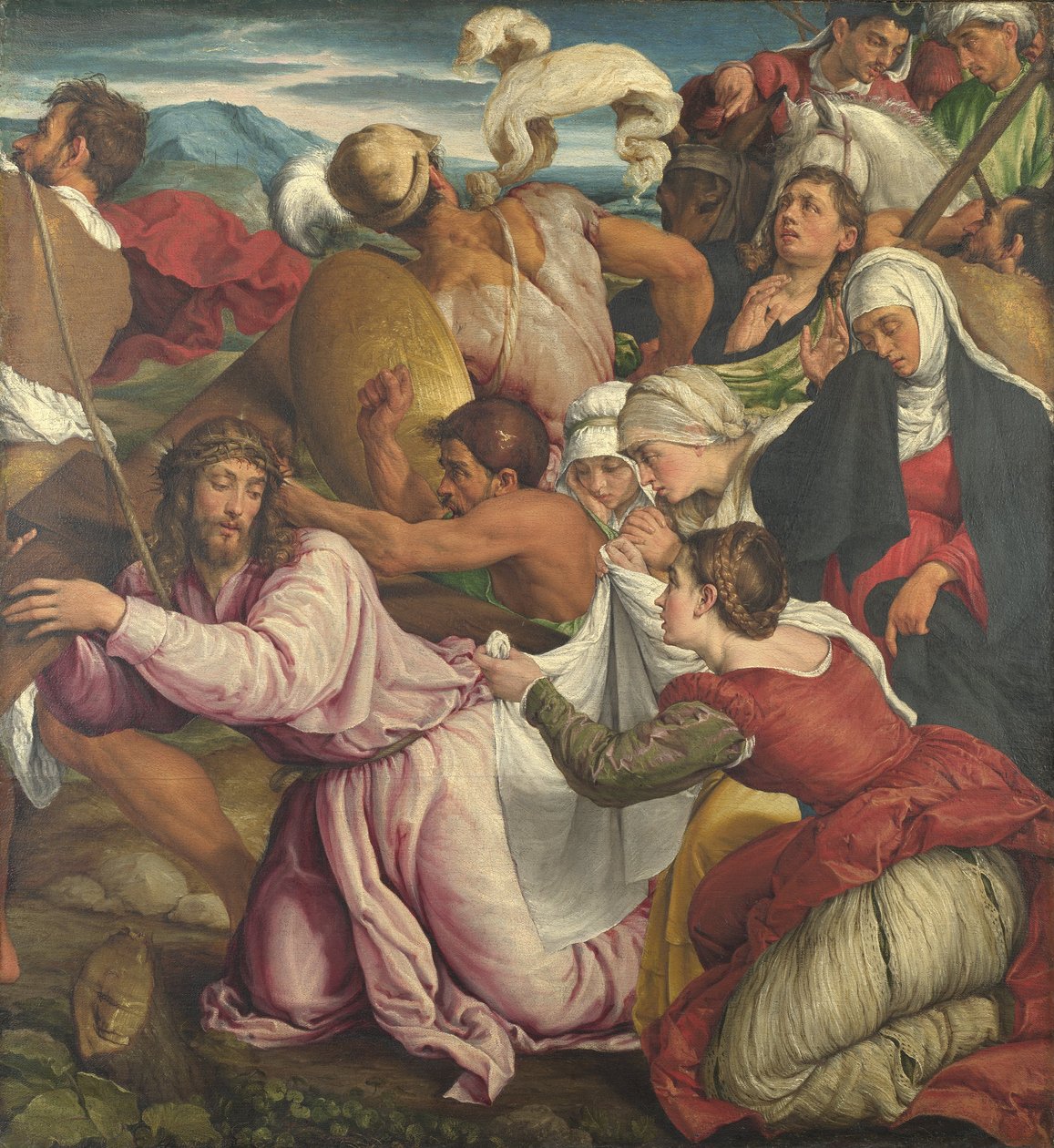 Vägen till Golgata av Jacopo Bassano