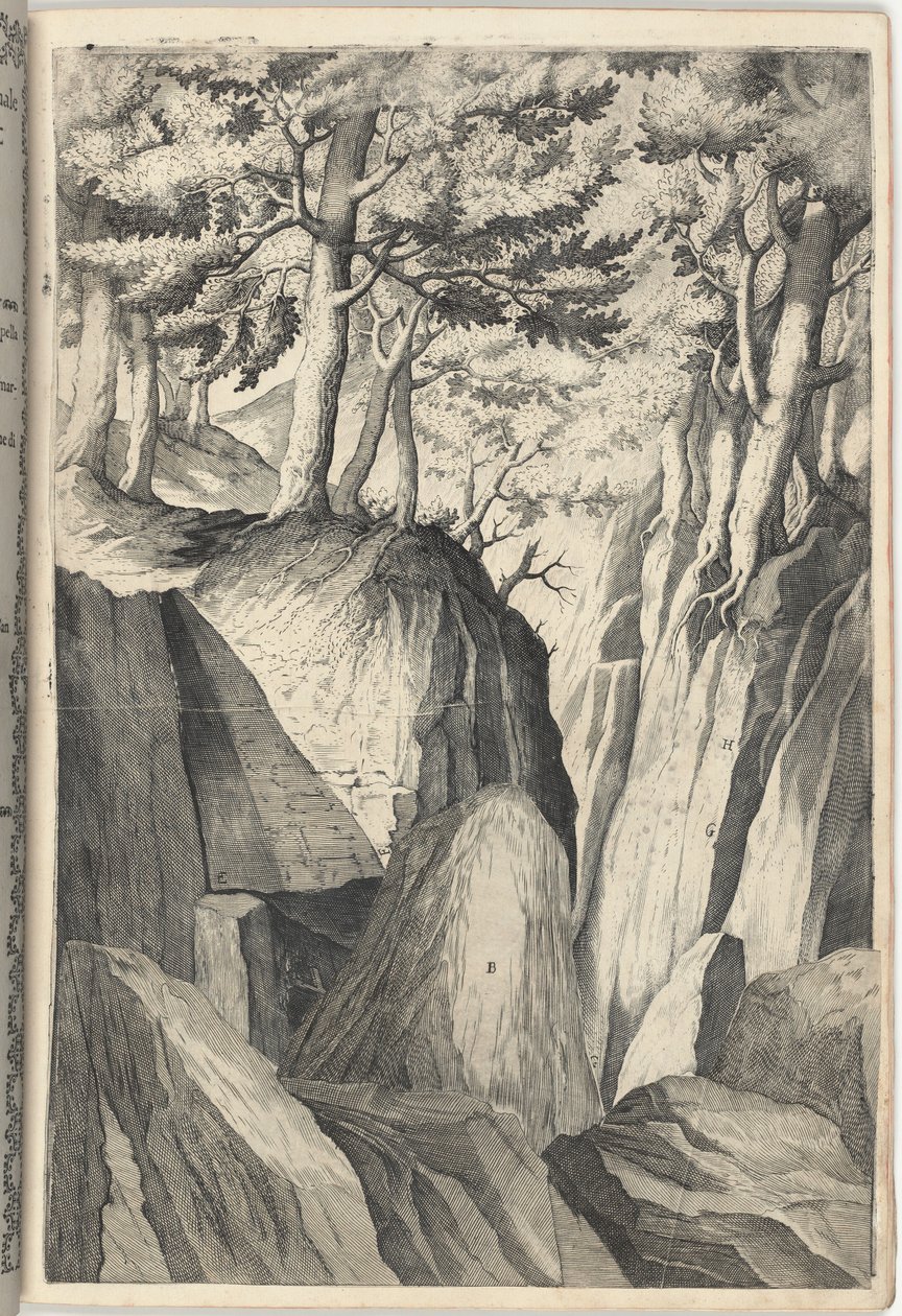 The Prominent Rock (Sasso spicco) [platta I] av Jacopo Ligozzi