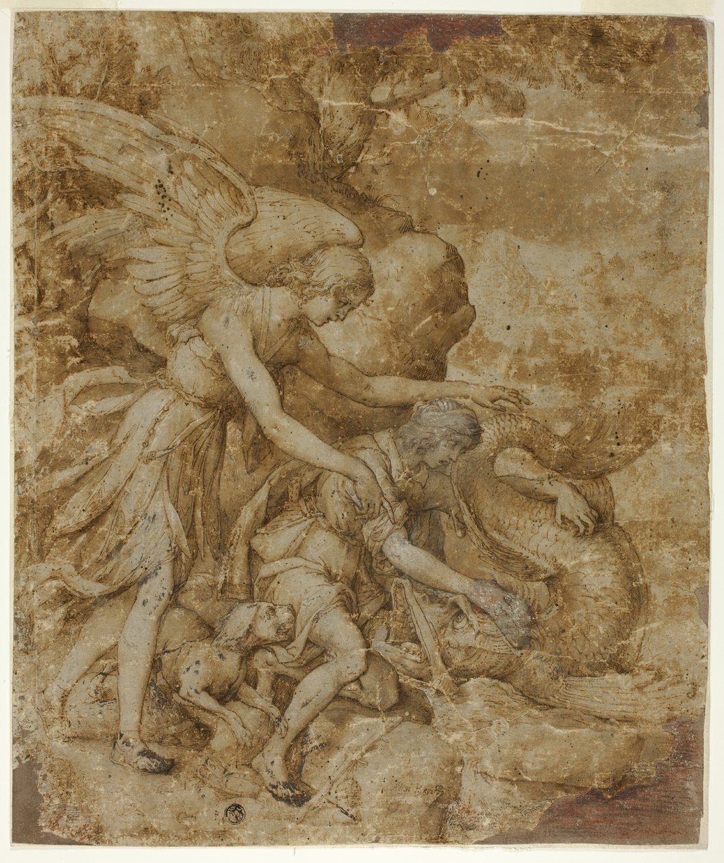 Tobias och ängeln Rafael av Jacopo Ligozzi