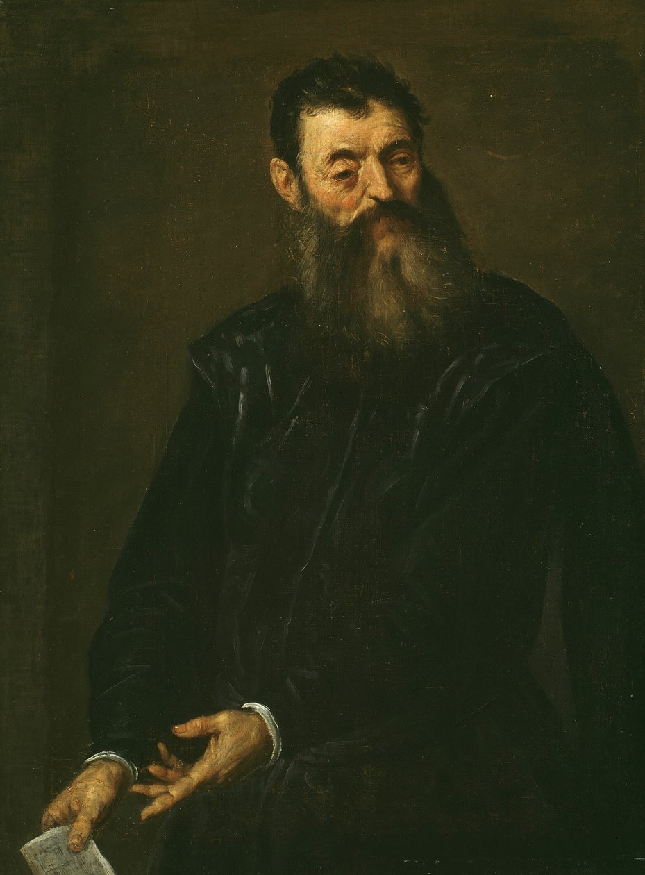 Porträtt av en gentleman, ca. 1590. av Jacopo Palma