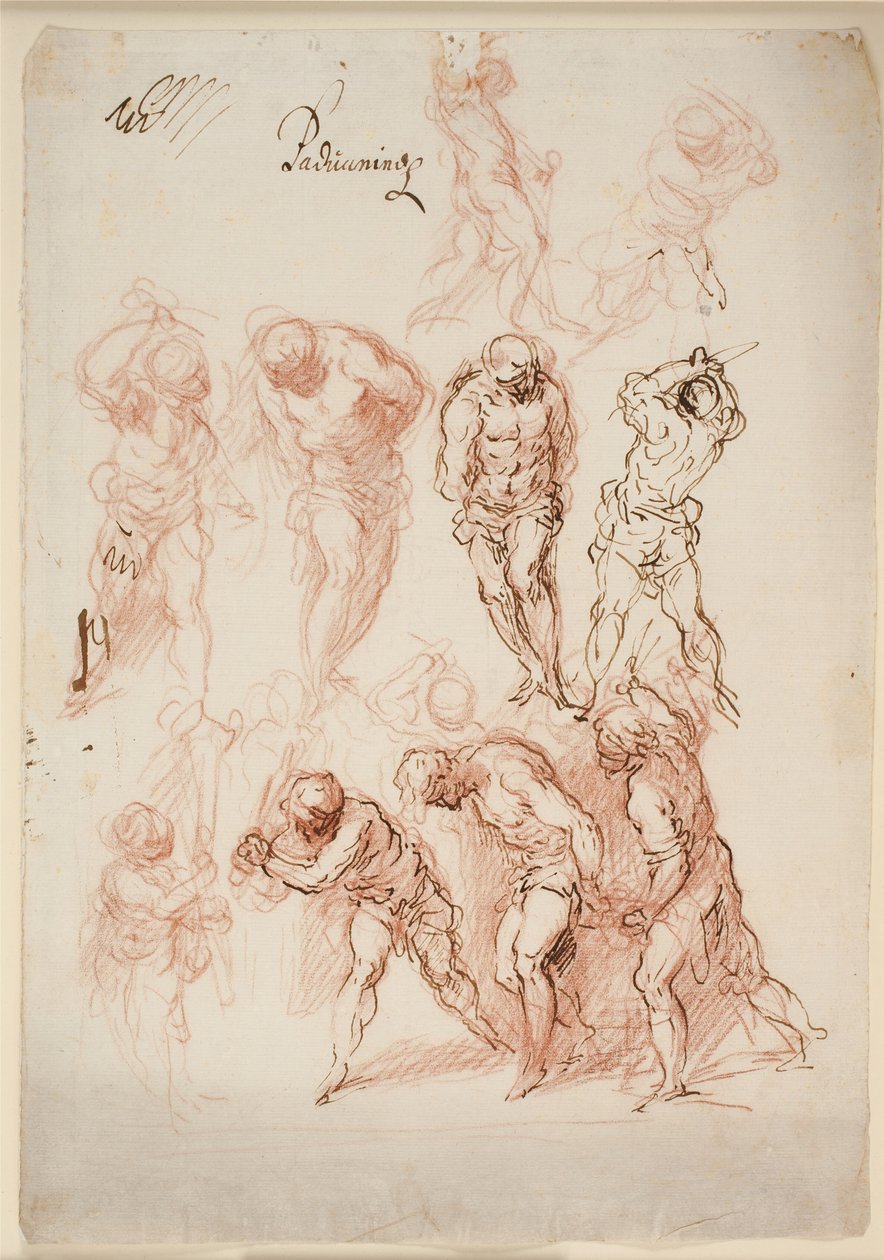 Studier för en flagellation av Jacopo Palma