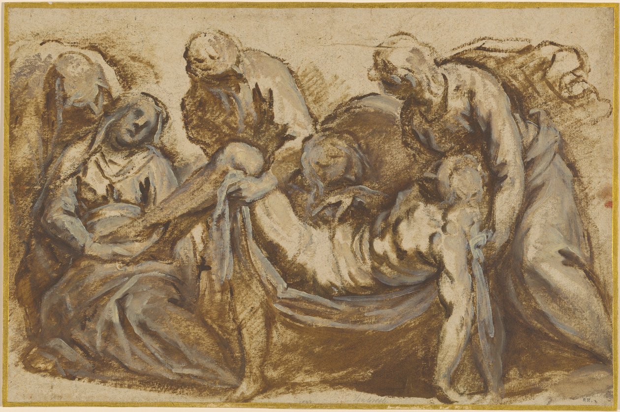 Kristus bars till graven av Jacopo Palma il Giovane