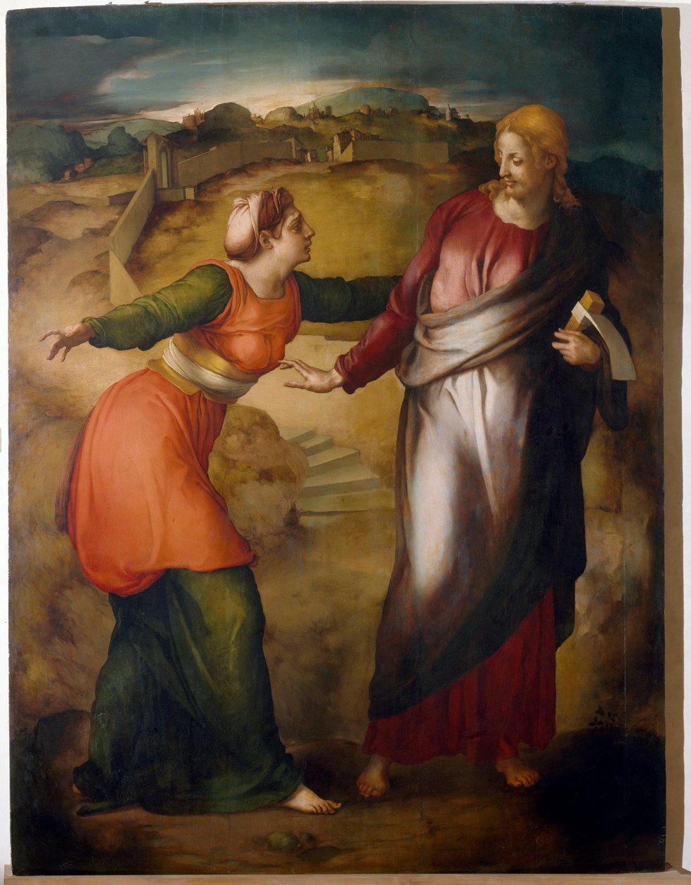 Rör mig inte (målning, ca 1530) av Jacopo Pontormo