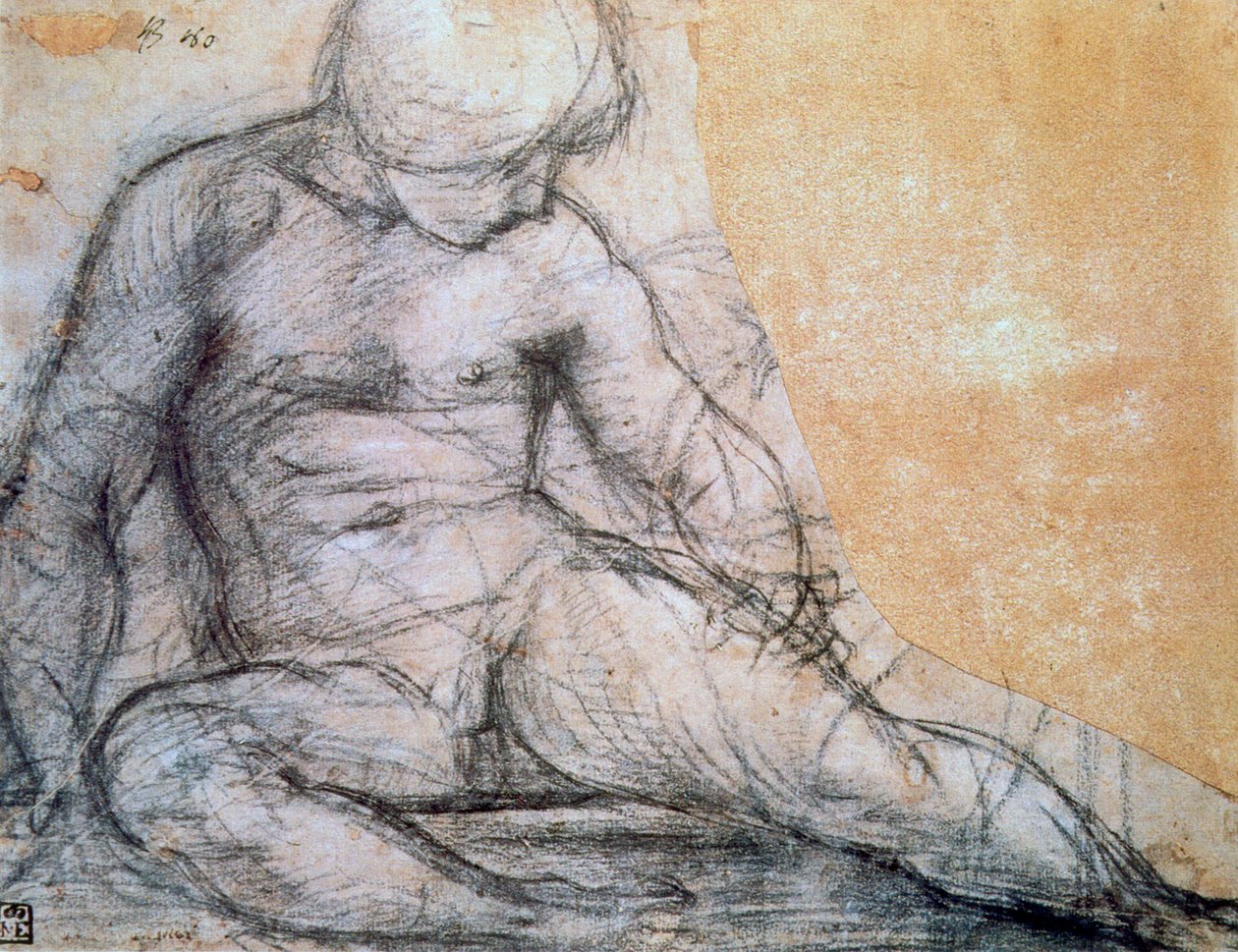 Sittande pojke, c1514-1557 av Jacopo Pontormo