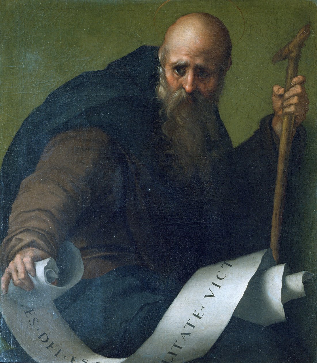 St Anthony Abbot (ca 251-356) ca 1518-19 av Jacopo Pontormo
