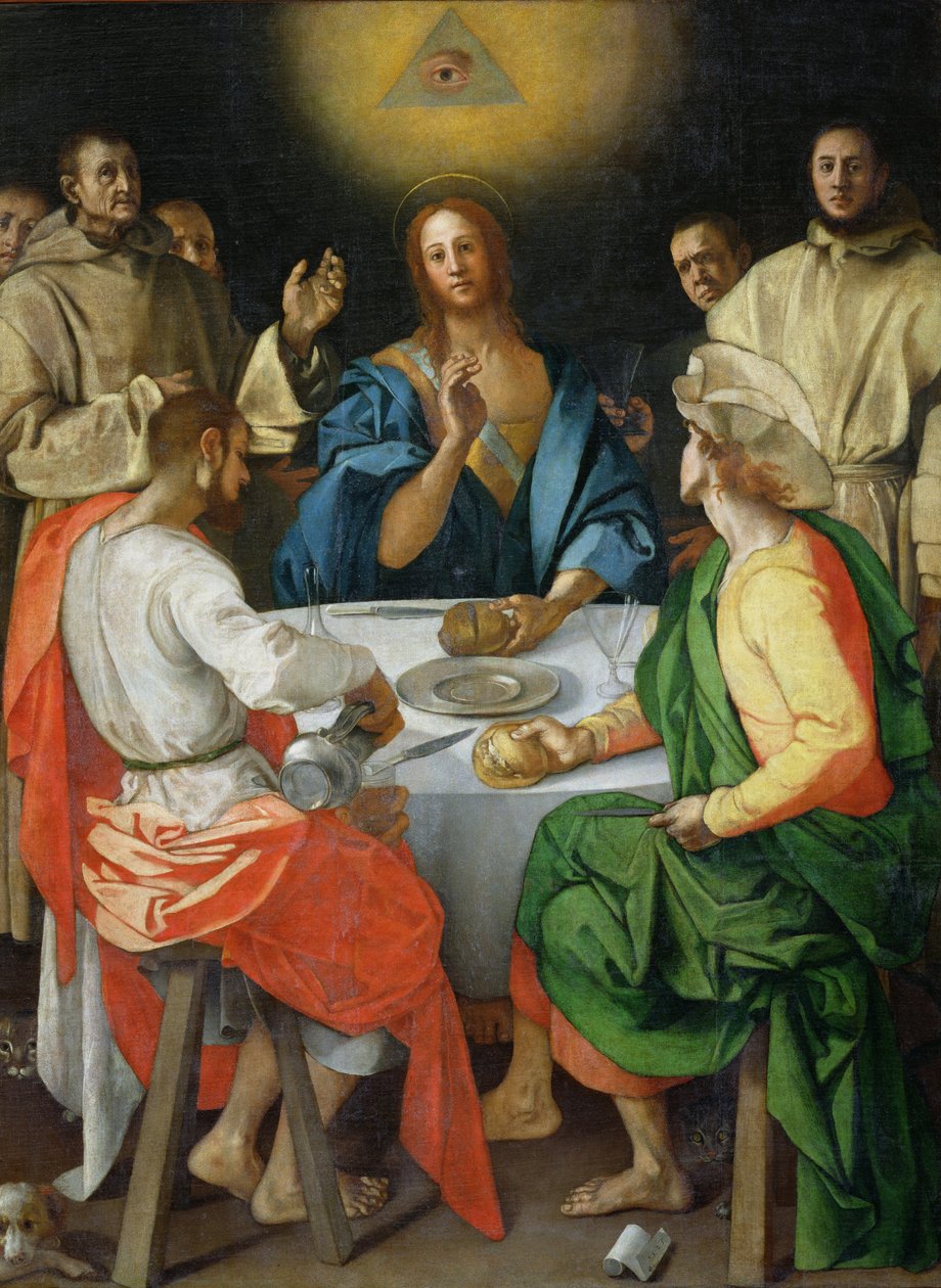 Nattvarden i Emmaus av Jacopo Pontormo