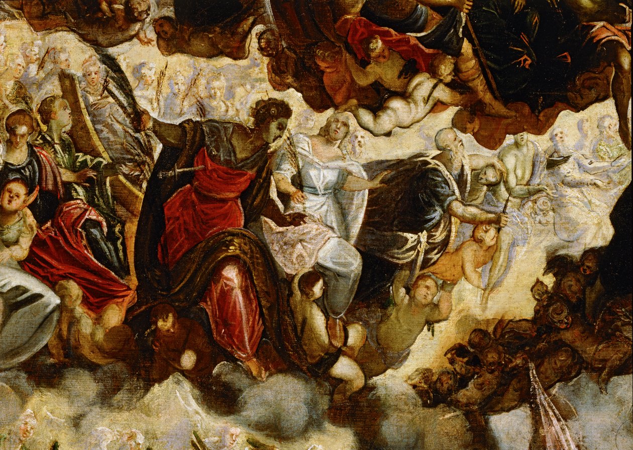 Paradiset ... (målning på duk) av Jacopo Robusti Tintoretto