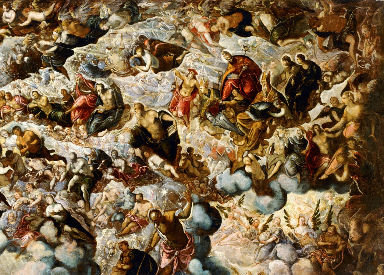 Paradiset ... (målning på duk) av Jacopo Robusti Tintoretto
