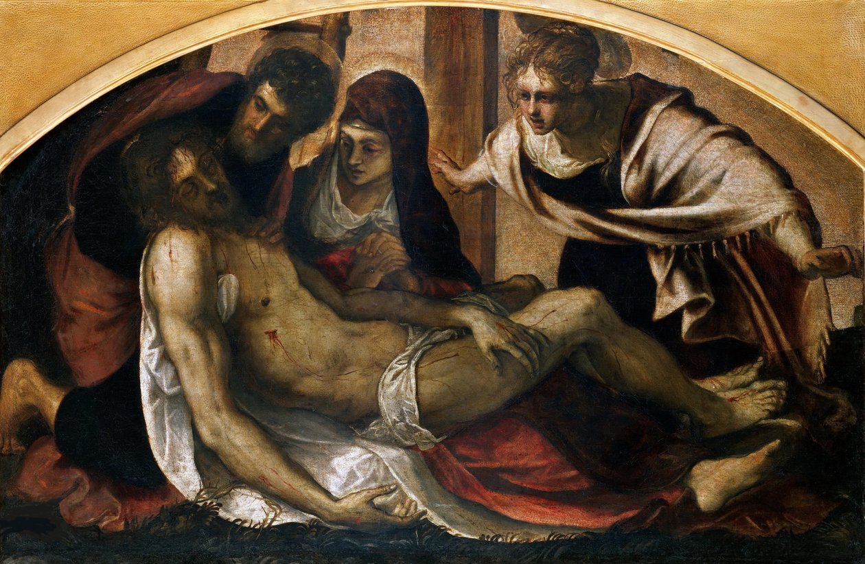 Pietà, 1563. av Jacopo Robusti Tintoretto