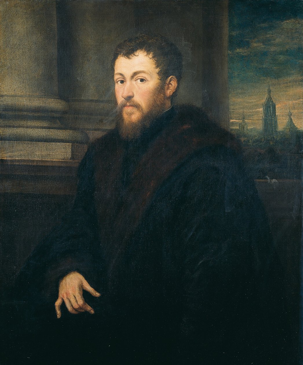Porträtt av en gentleman av Jacopo Robusti Tintoretto