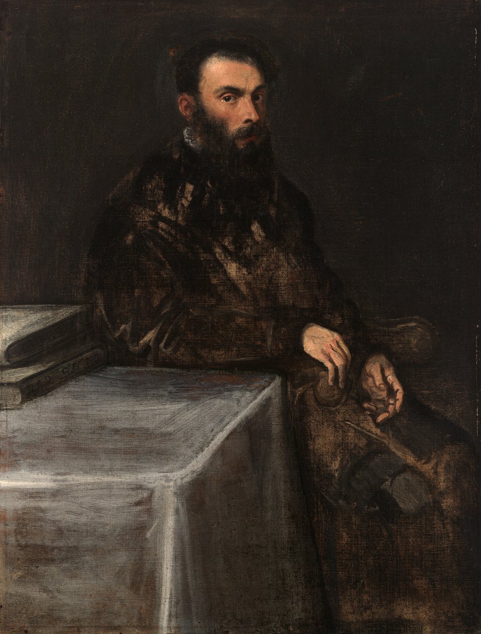 Porträtt av en man av Jacopo Tintoretto