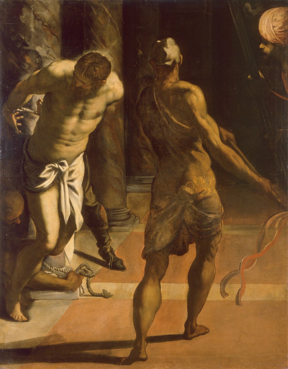 The flagellation of Christ, 1570-talet. av Jacopo Tintoretto