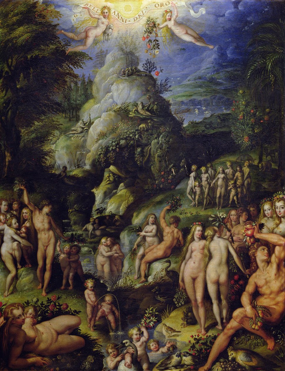 The Age of Gold, c.1565 av Jacopo Zucchi