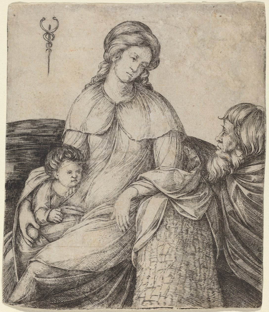 Heliga familjen, ca. 15081509. av Jacopo de Barbari