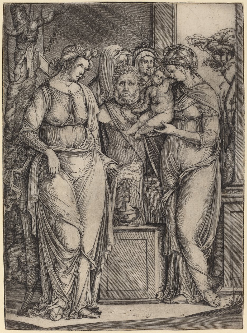Stort offer till Priapus, ca. 14991501. av Jacopo de Barbari