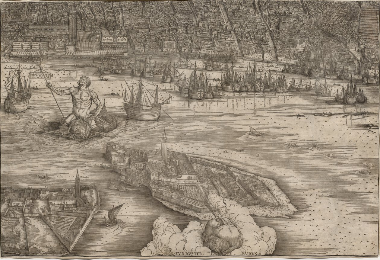 Utsikt över Venedig av Jacopo de