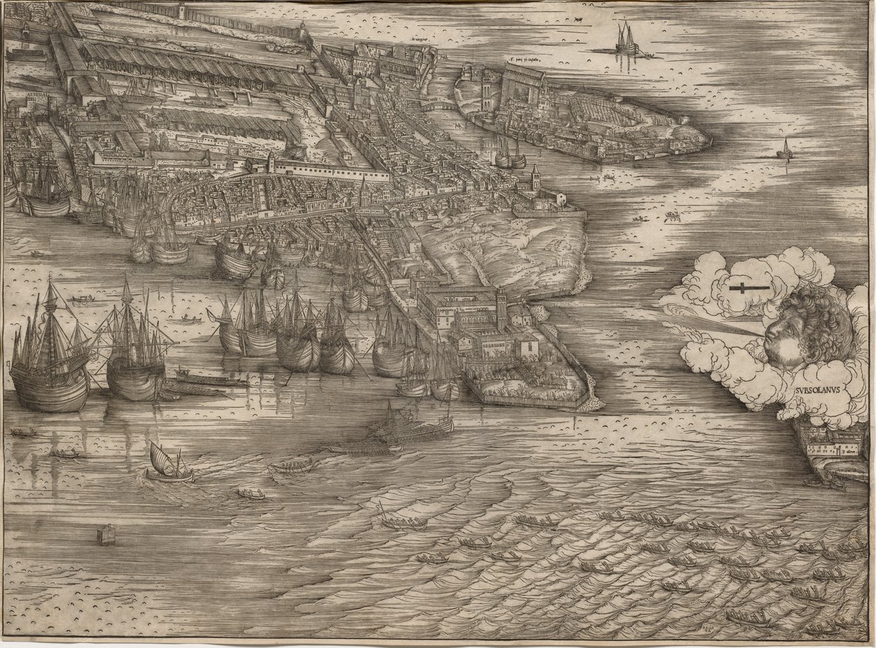 Utsikt över Venedig av Jacopo de