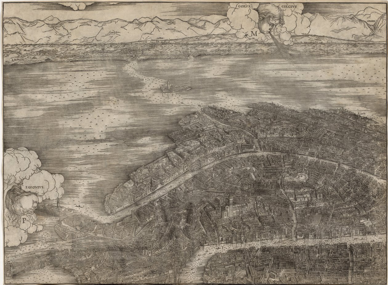 Utsikt över Venedig av Jacopo de