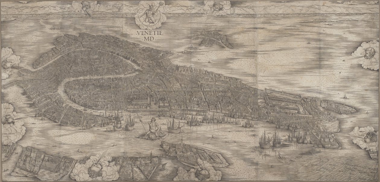 Utsikt över Venedig av Jacopo de Barbari