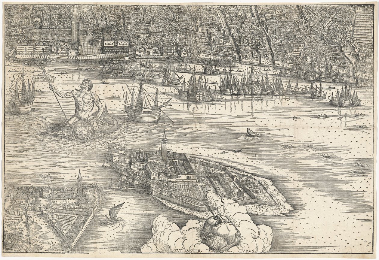 Utsikt över Venedig [nedre mittblocket] av Jacopo de