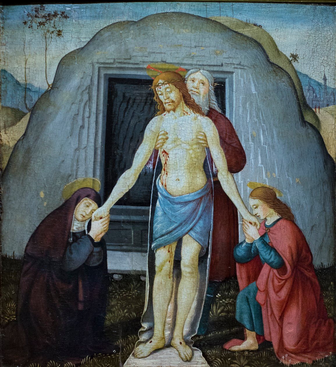 Deposition av Jacopo del Sellaio