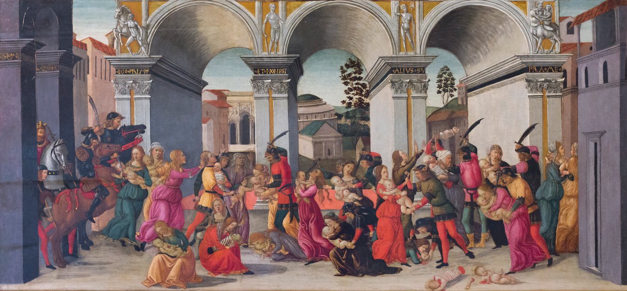 Massakern på de oskyldiga av Jacopo del Sellaio
