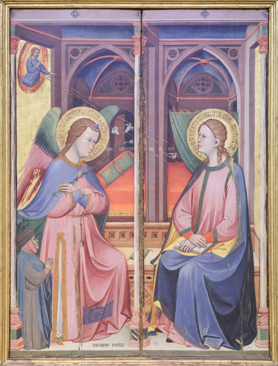 Bebådelsen, ca 1390 (tempera på pannå) av Jacopo di Paolo