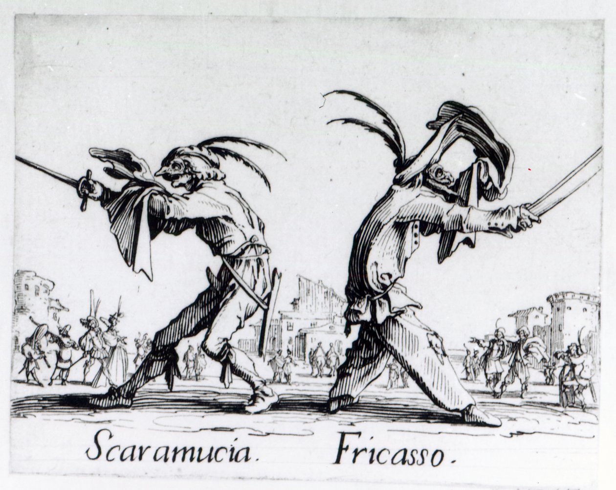 Balli de Sfessania, ca 1622 av Jacques Callot