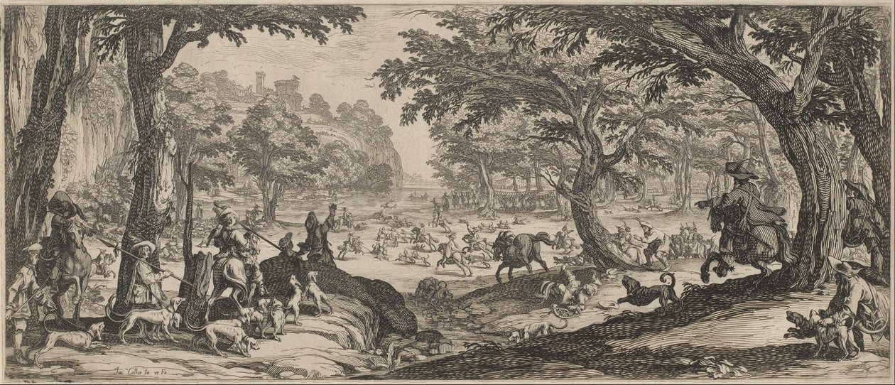 Hjortjakten av Jacques Callot