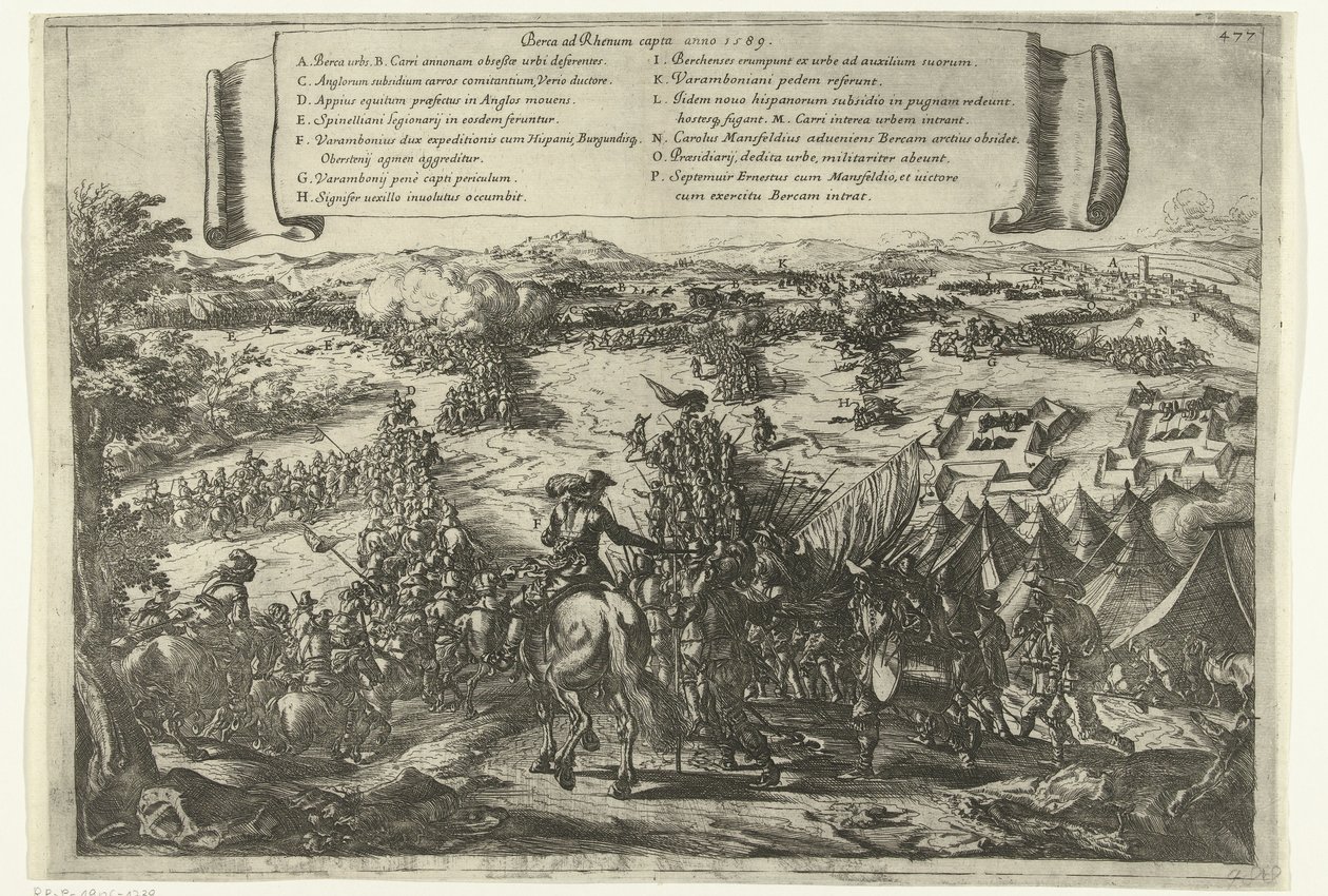 Infångandet av Rheinberg, 1590 av Jacques Courtois